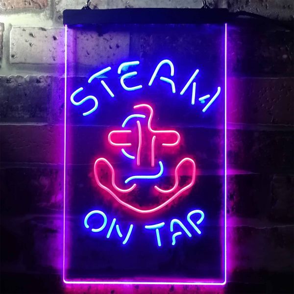 Anchor On Tap Dual LED Neon Light Sign